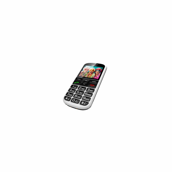 EVOLVEO EasyPhone XS, mobilní telefon pro seniory, bílý