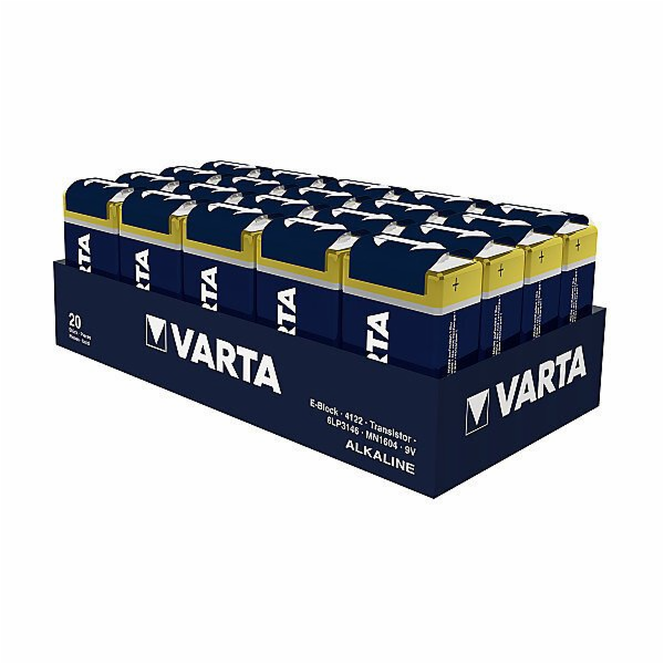 Varta Baterie LONGLIFE E-Block (9V-Block) 20 ks