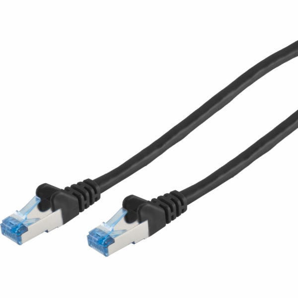 NoName S-Conn patch kabel CAT6a RJ45 S/FTP 3m černý