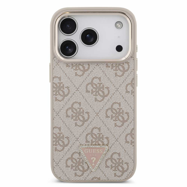 Guess PU Leather 4G Strass Triangle Logo Gold Frame MagSa...