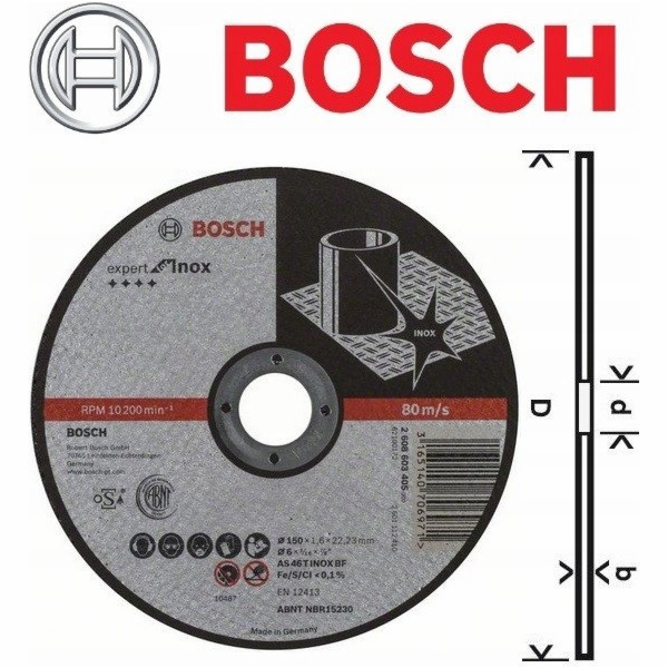 Řezný kotouč Bosch Expert pro Inox, O 150mm