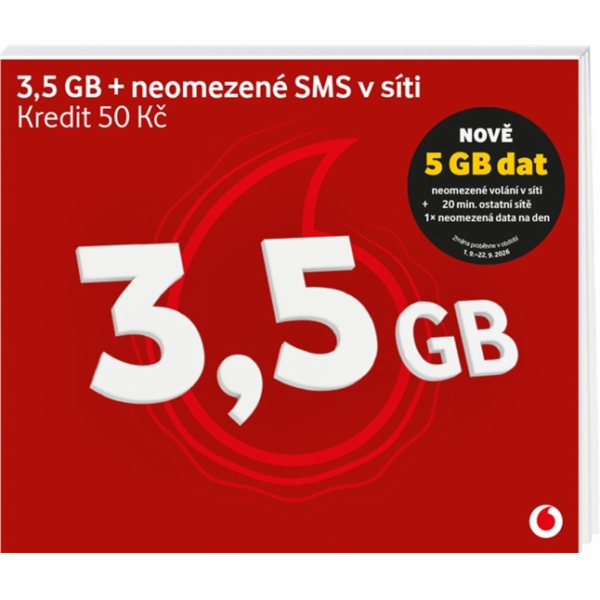 VODAFONE SIM karta na data
