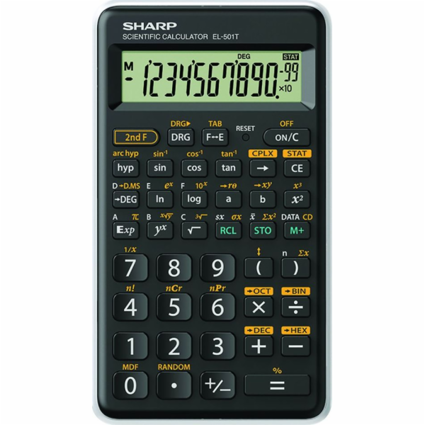 Sharp kalkulačka - EL-501T - bílá