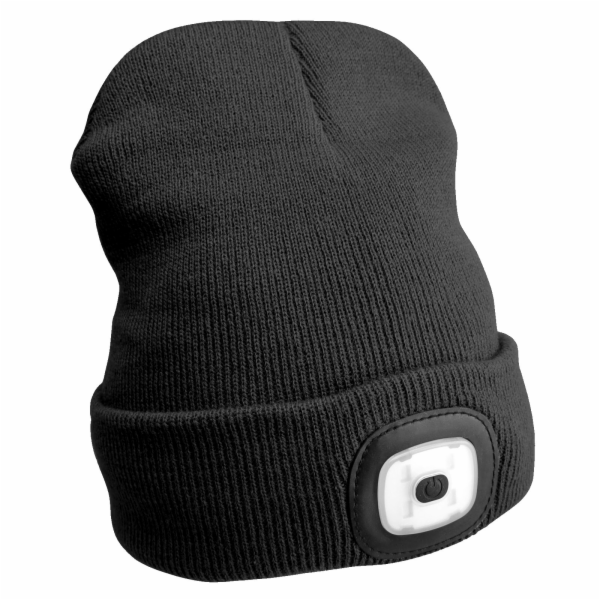 SIXTOL Čepice s čelovkou 180lm, nabíjecí, USB, univerzáln...