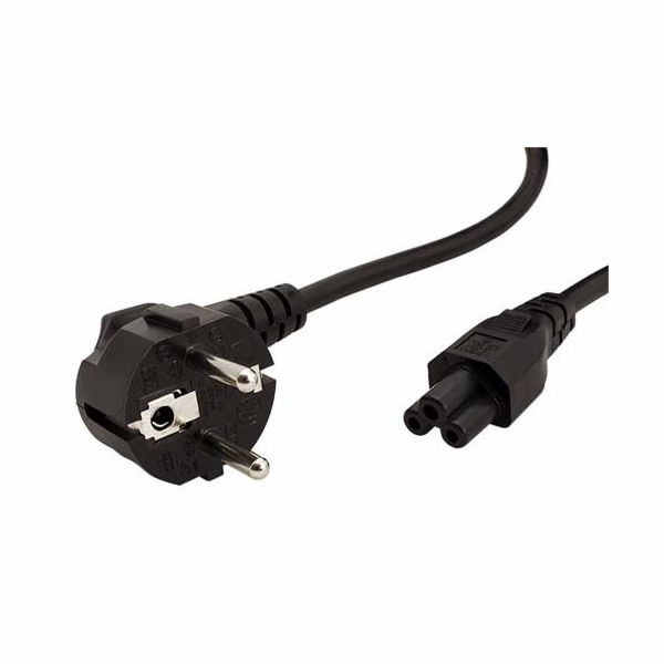 Kabel síťový 3pinový 1.8m (trojlístek), pro notebooky, 23...