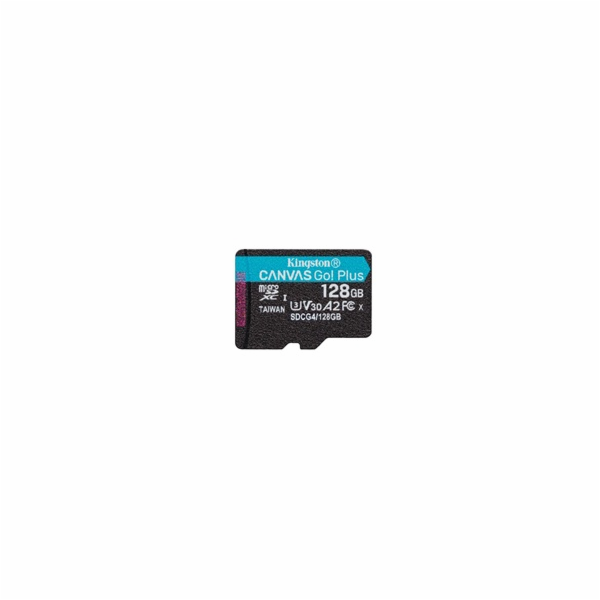 Kingston MicroSDXC karta 128GB Canvas Go! Plus, R:200/W:1...