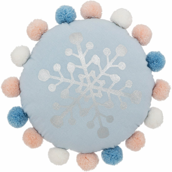 Bertoni-arco Kulatý polštář s bambulkami HIVER
