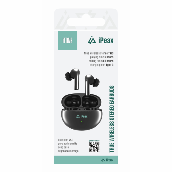 Sluchátka Bluetooth iPEAX iTONE Black