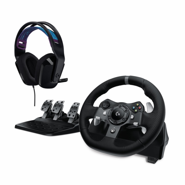 LOGITECH HERNÍ VOLAN G920+ SLUCHÁTKA G335 ČERNÝ