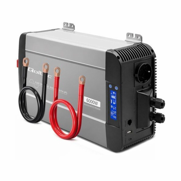 Qoltec Měnič napětí s čistou sinusovou vlnou | 12V na 230...