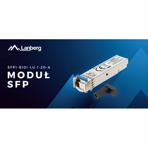 Lanberg SFP Bidi optický modul až 20 km 1Gb/s 1310nm/1550...