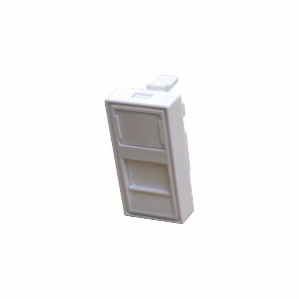 DATACOM Modul 45x22,5mm do parapet.lišty s clonkou,bílý