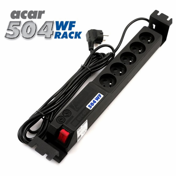 OCRACK ACAR 19" napájecí panel 504WF/5m 5x220VBK