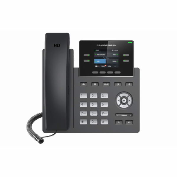 Grandstream GRP2612W SIP telefon, 2.4" TFT bar. displej, ...