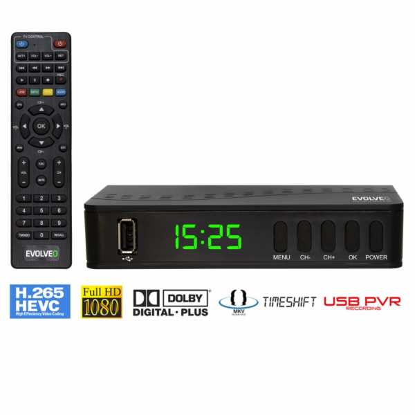 Evolveo Alpha T2, HD DVB-T2 rekordér