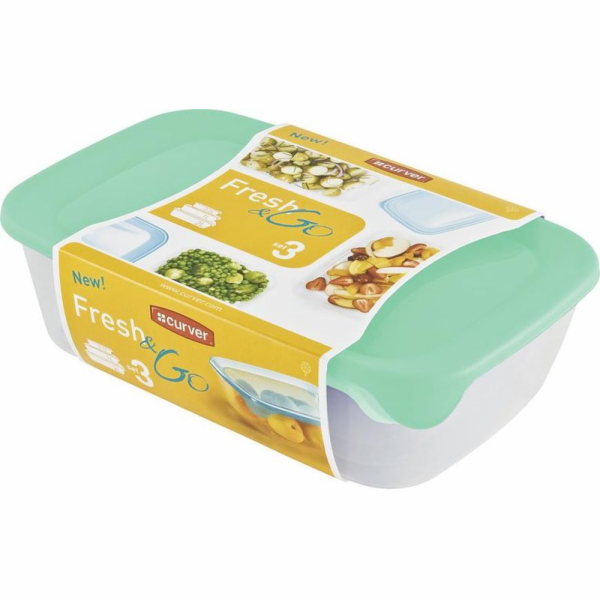 Dóza Curver® Fresh&Go, sada 3 ks, 500/1000/2000 ml, juka