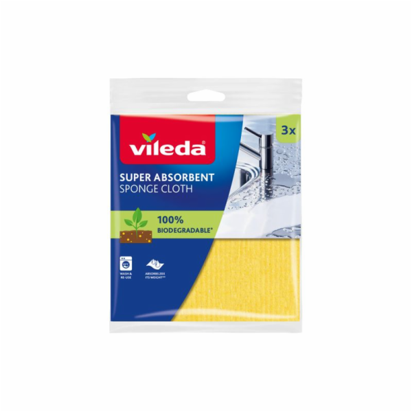 Hadřík Vileda, houbový, kuchyňská utěrka, bal. 3 ks