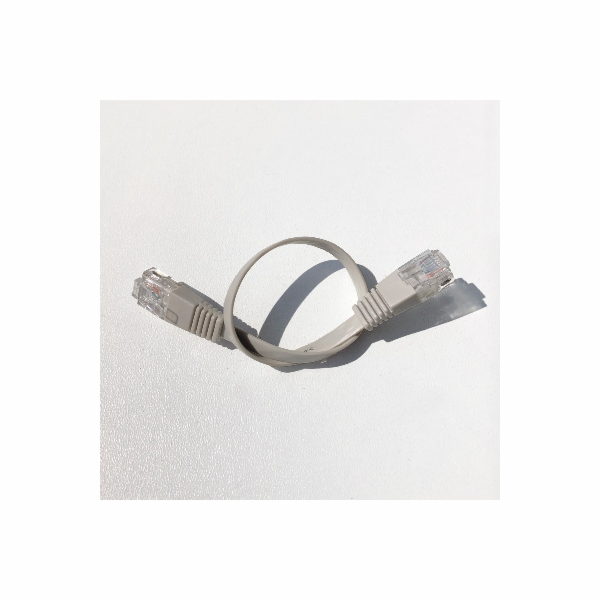DATACOM Patch cord UTP CAT6 0,25m šedý FLAT plochý