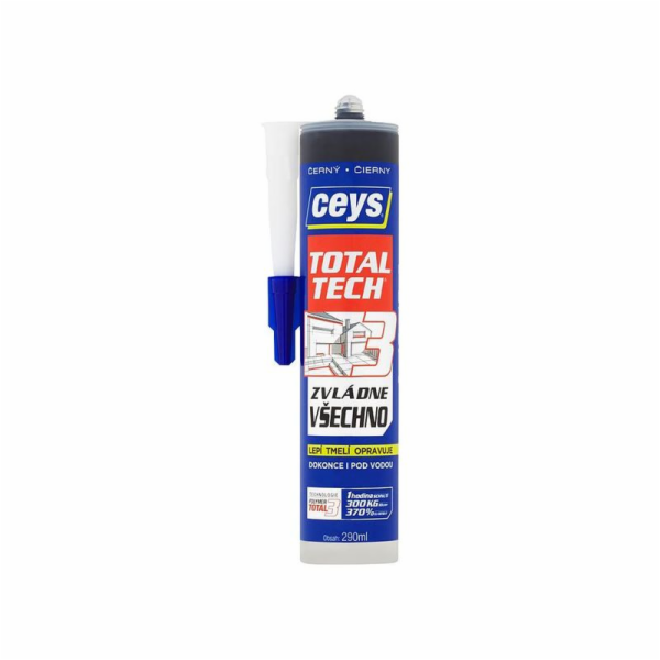 Lepidlo tmel TOTAL TECH Ceys express černý 290 ml