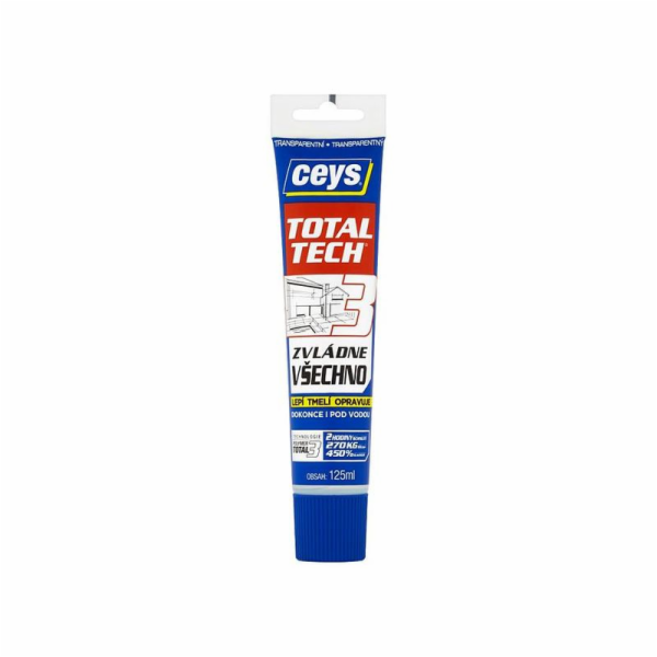 Lepidlo tmel TOTAL TECH Ceys express transparent tuba 125 ml