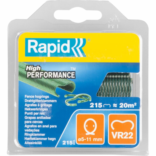 Rapid VR22 zelené plotové sponky 215 ks.