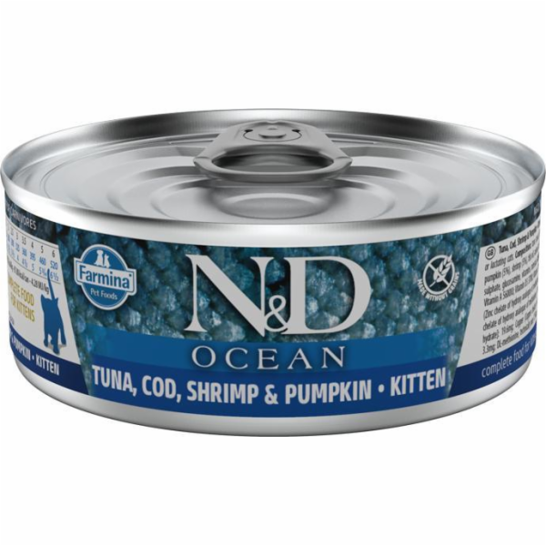 FARMINA N&D CAT OCEAN TUNA COD SHRIMP&P