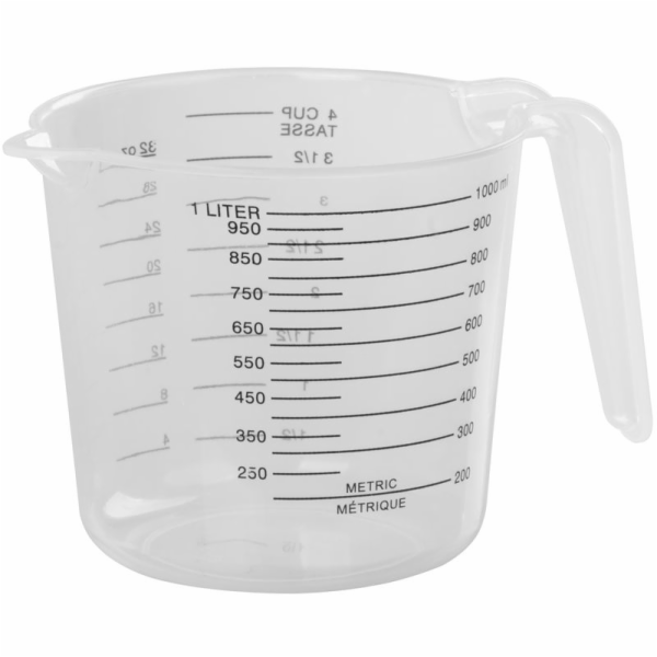 Odměrka MagicHome, 1000 ml, s výlevkou, plastová