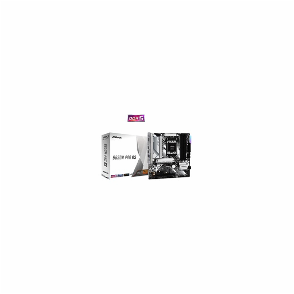 ASRock MB Sc AM5 B650M PRO RS, AMD B650, 4xDDR5, 1xDP, 1x...