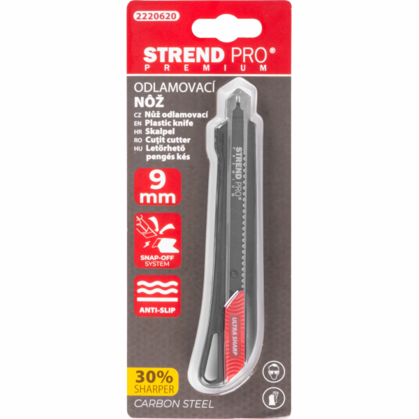 Nůž Strend Pro Premium FD706, BlackMatt, SoftTouch, 9 mm,...