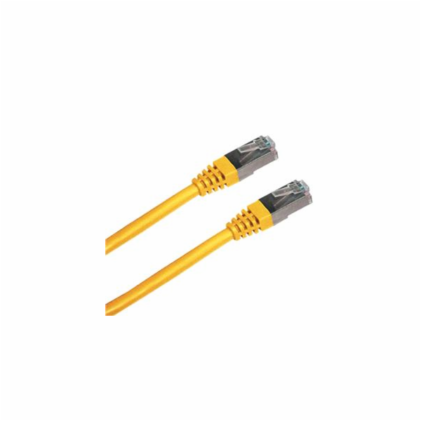 Patch cord FTP cat5e 0,5M žlutý