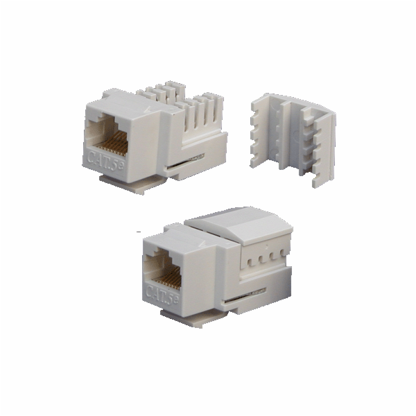 DATACOM Keystone UTP RJ45 Cat5E Dual MINI bílý