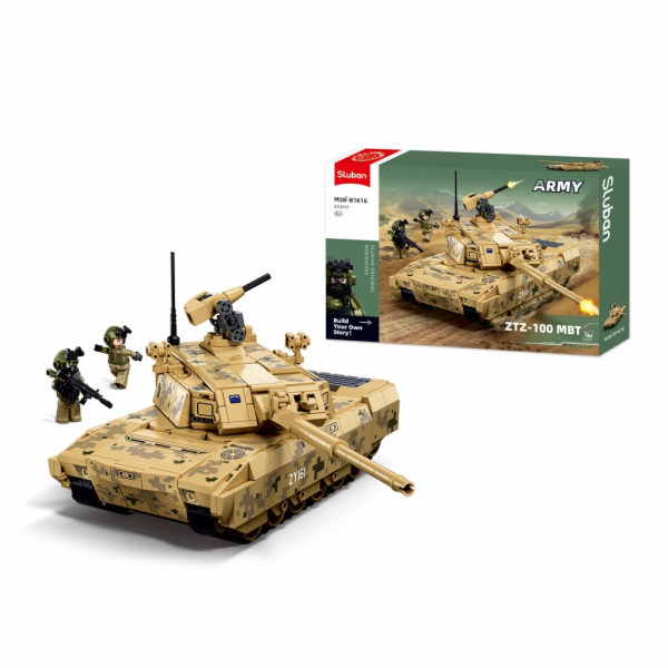 Sluban Army M38-B1616 Bojový tank ZTZ-100 v měřítku 1:44