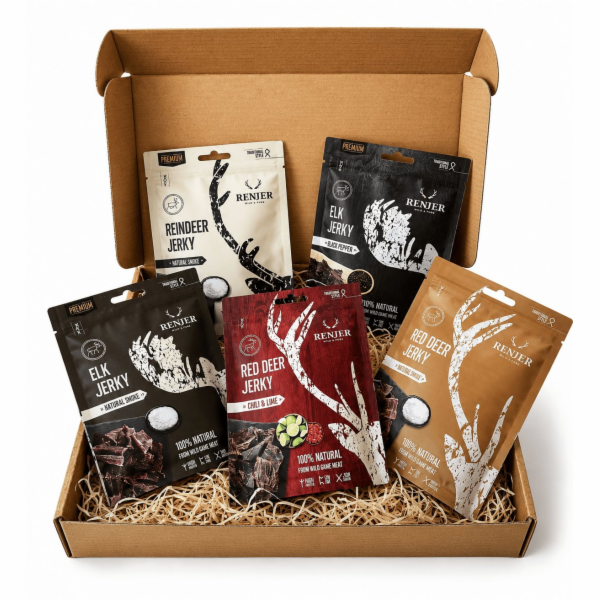 RENJER Jerky Dárkový set sušeného masa 125g