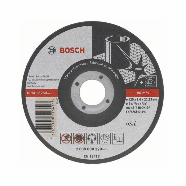 Řezací kotouč Bosch, 125 x 1 x 22,23 mm