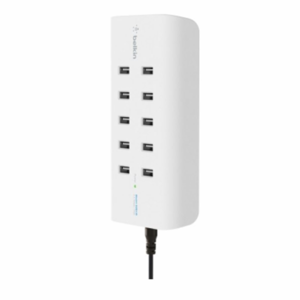 Belkin Rockstar 10-Port USB-Lad.  120W, 2,4A je Port,bila...