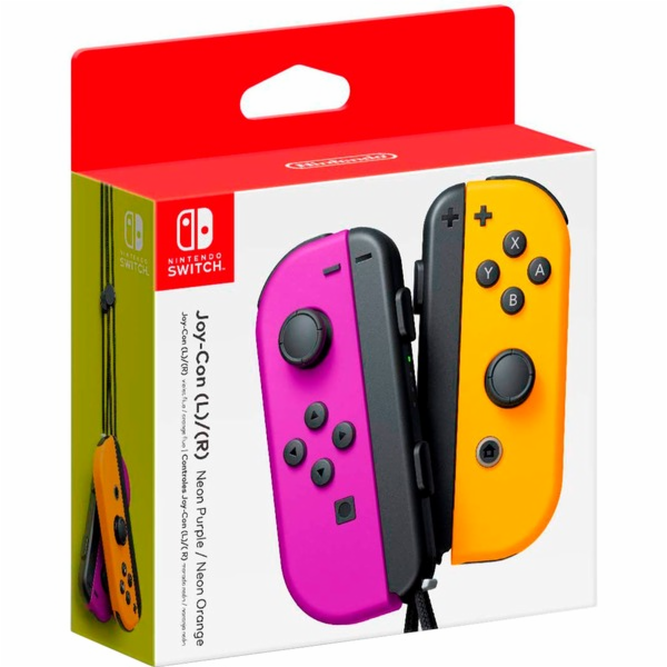 Nintendo Joy-Con 2x set neon lila / neon oranzová