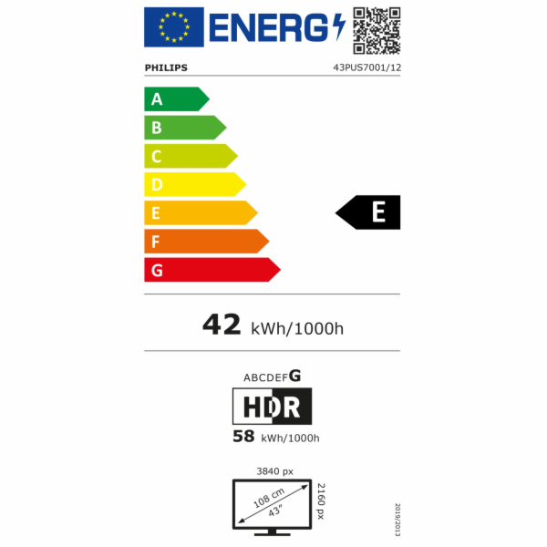 Philips LED televizor 43 palců 43PUS7001/12