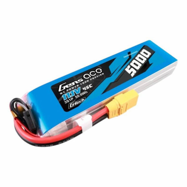 Gens ace G-Tech 5000mAh 11.1V 45C 3S1P lipo baterie s XT9...