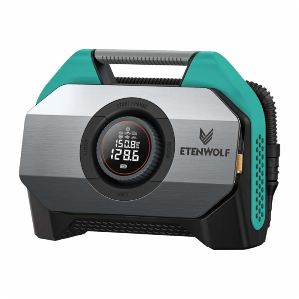 Autokompresor Etenwolf S6, 11,03 bar, 19 200 mAh (modrý)