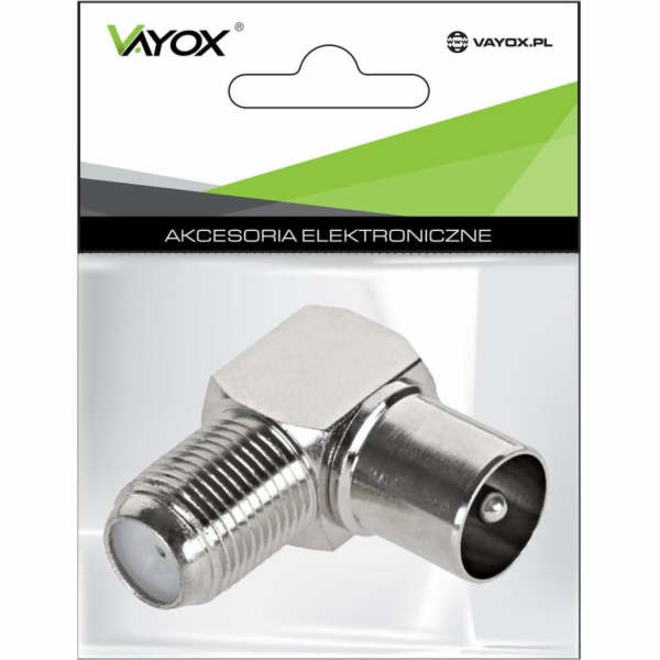 Libox LB0199 Wtyk ant. na F kątowy miedziany