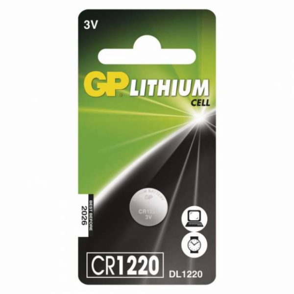 Lithiová baterie GP CR1220,3V