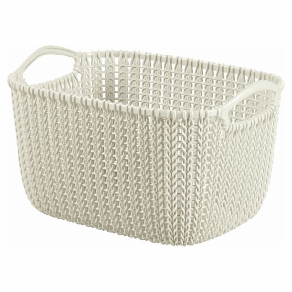 Úložná taška CURVER KNIT, 8 l, bílá, 30×22×17 cm