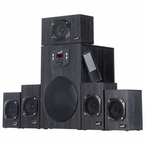 GENIUS repro dřevěné SW-HF 5.1 4500 v2, Home Theater, 125...