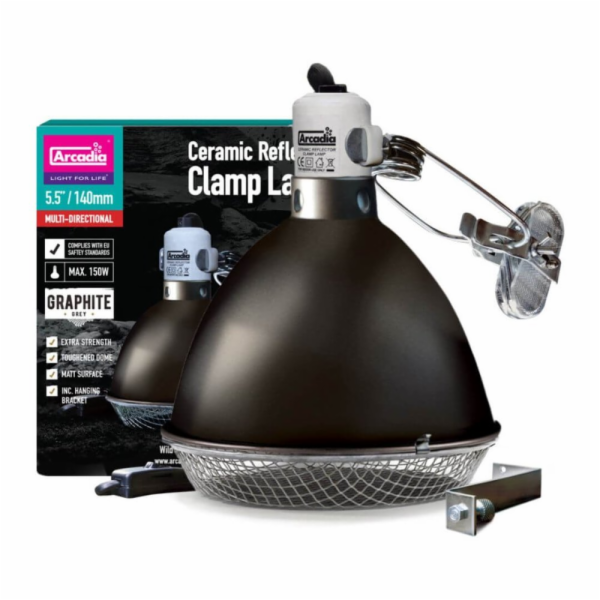 Arcadia Clamp Lamp Pro Halogen Basking Spot - Graphite