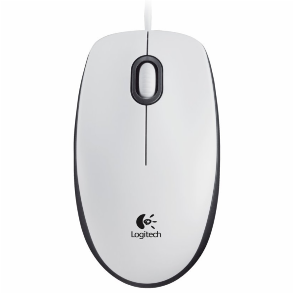 Logitech myš Corded M100, bílá, EMEA