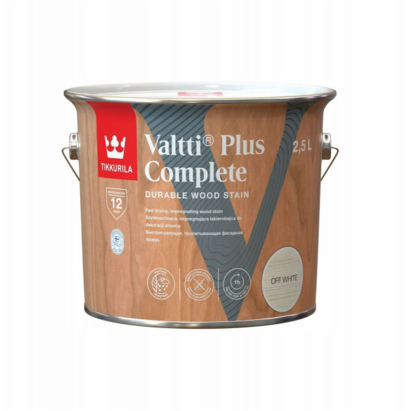 Impregnant Tikkurila Valtti Plus Complete, bělavý, 2,5l