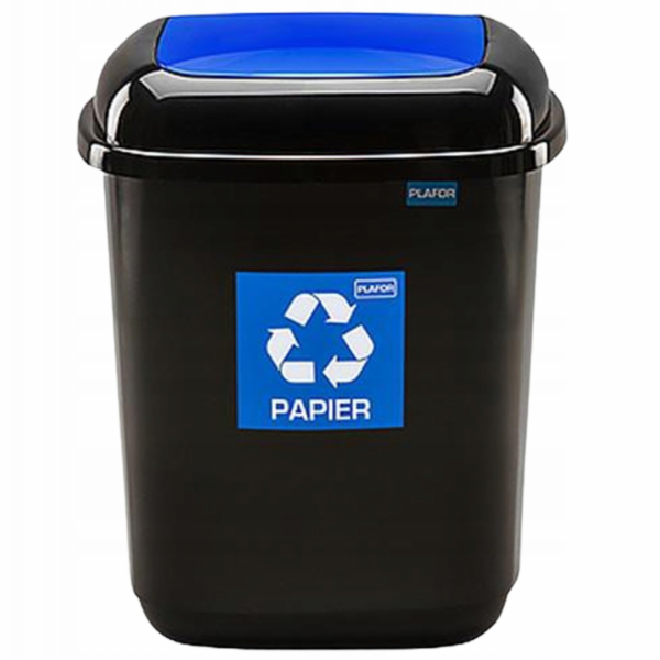Popelnice Plafor, 12 l, modrá/černá