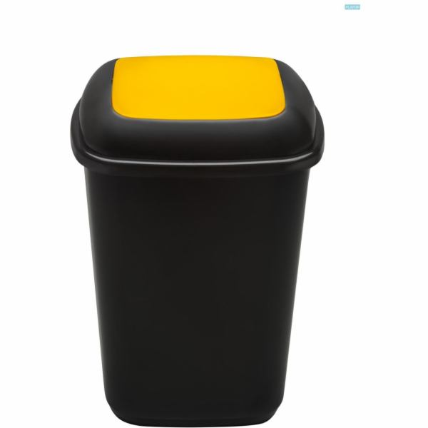 Popelnice Plafor, 28 l, černo/žlutá