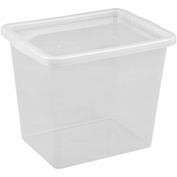 Úložný box OKKO BASIC BOX, 31 l, průhledný, 33×42,5×34,7 cm