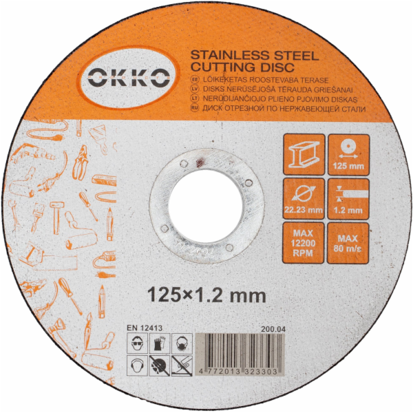 Kovový řezací kotouč OKKO 125x1,2mm